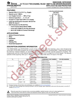 SN65C3232EPW datasheet  